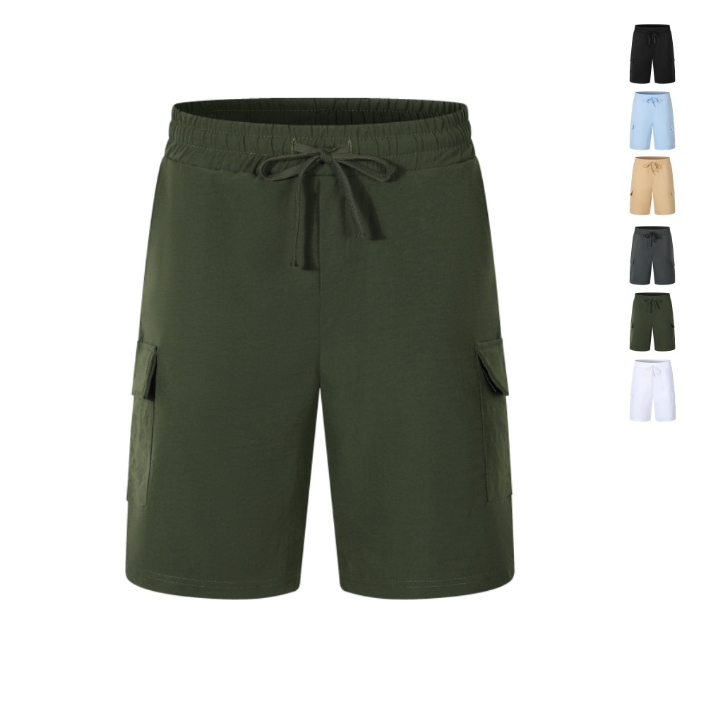Outdoor Sport Hiking Pants - Men Thin multi pocket Cotton Short