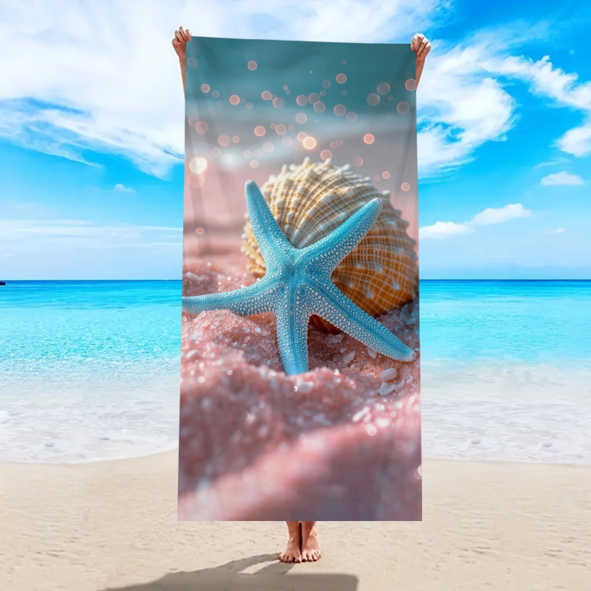 1pc Ocean element beach towel, - Outdoor Sports Center recensie en prijs