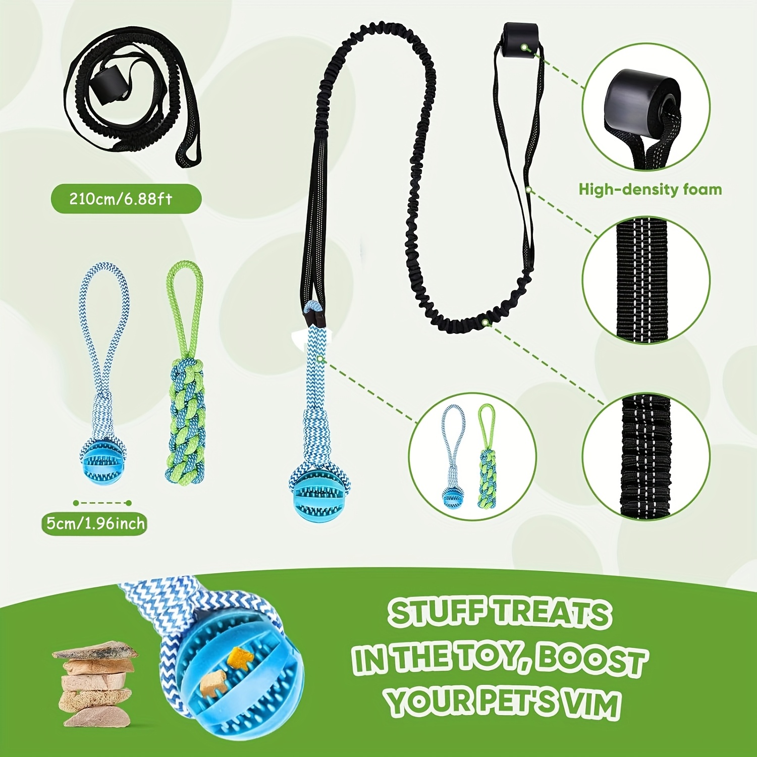 Dog Bungee Toy, Interactive Do - Headcollar Rope Set recensie en prijs