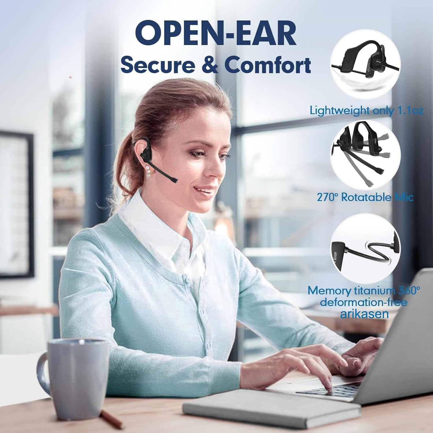Open Ear Headphones with Mic,  - Outdoor Sport Centre recensie en prijs