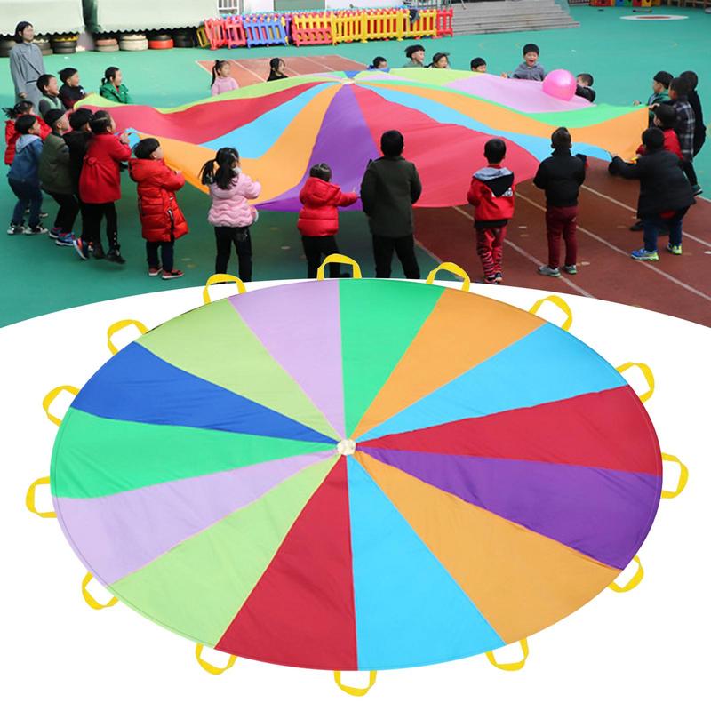 Rainbow Parachute For Kids Spo - Outdoor Sports Umbrella recensie en prijs