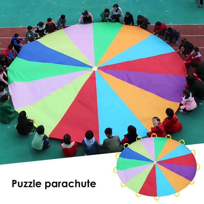 Rainbow Parachute For Kids Spo - Outdoor Sports Umbrella recensie en prijs