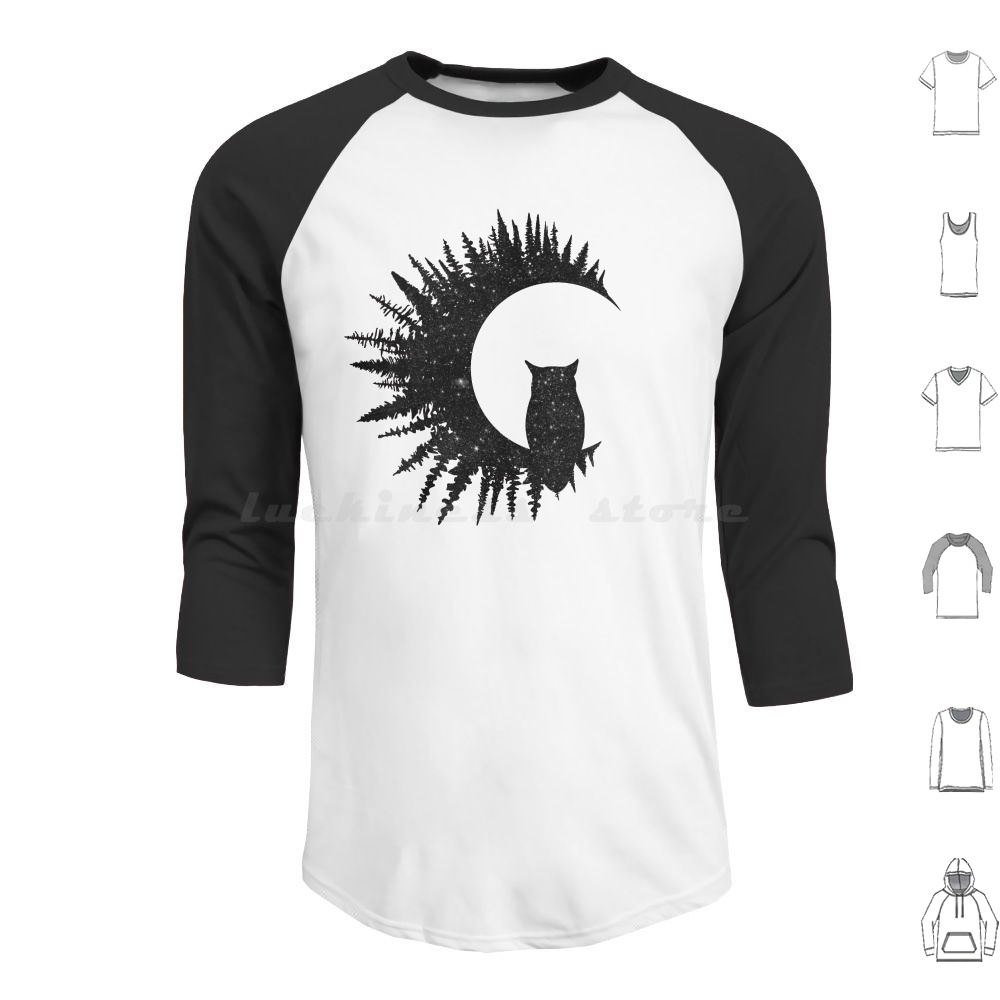 Owl And Forest Hoodie Cotton L - Outdoor Sport Hoodie recensie en prijs