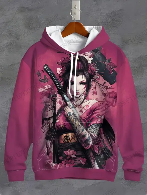 New Japanese Manga Katana Girl - Outdoor Sport Hoodie recensie en prijs
